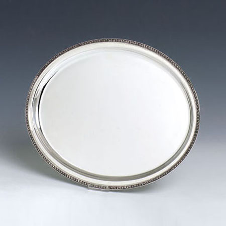 Impero Oval Silver Tray