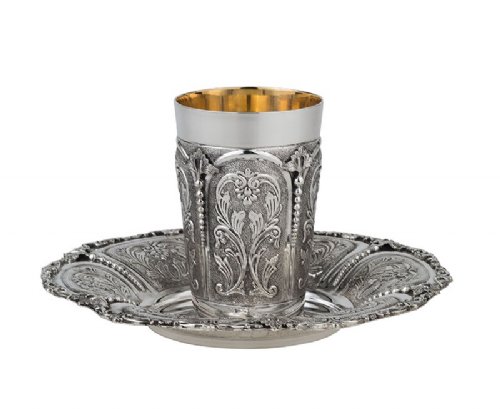 Imperium Gates Sterling Silver Kiddush Cup Set