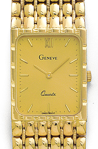 14K Yellow Gold Mens Watch - Geneve